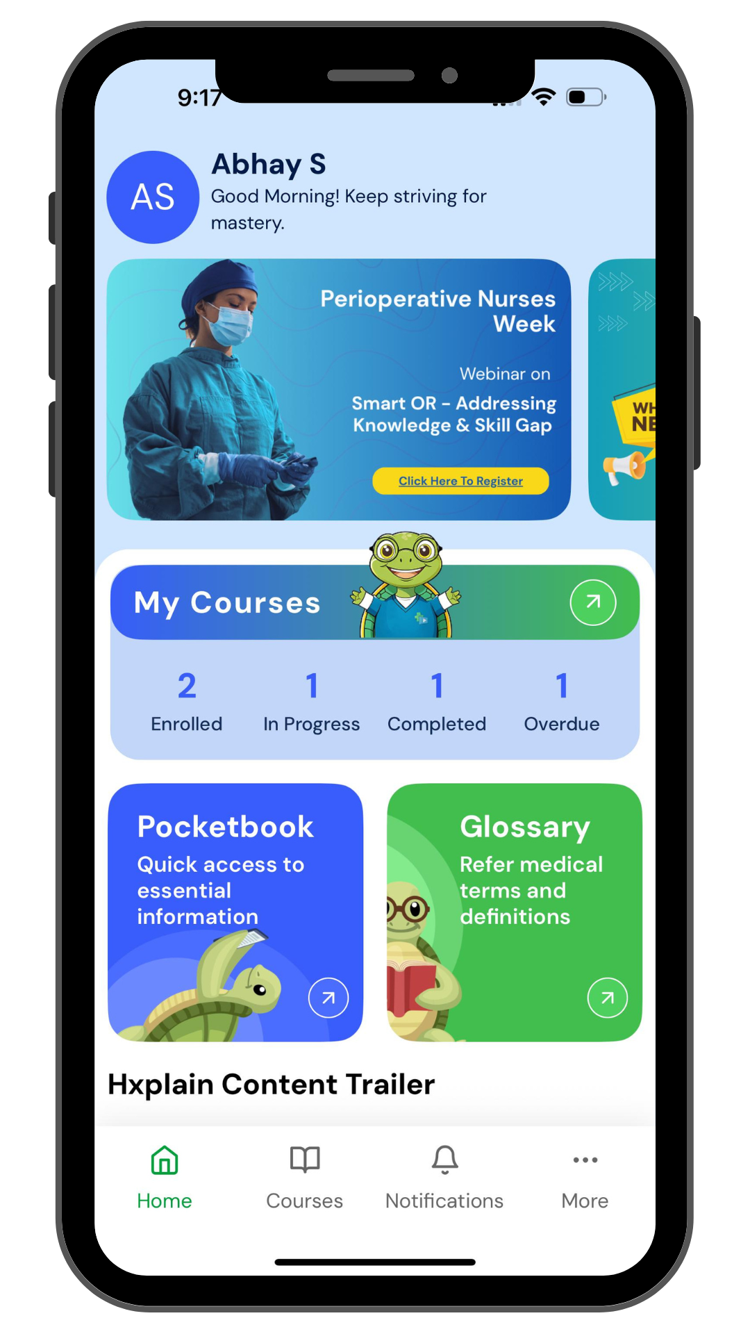 Hxplain Mobile App Interface
